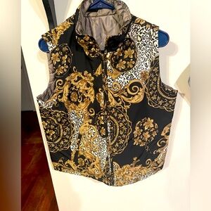 Versace inspired lined vest.